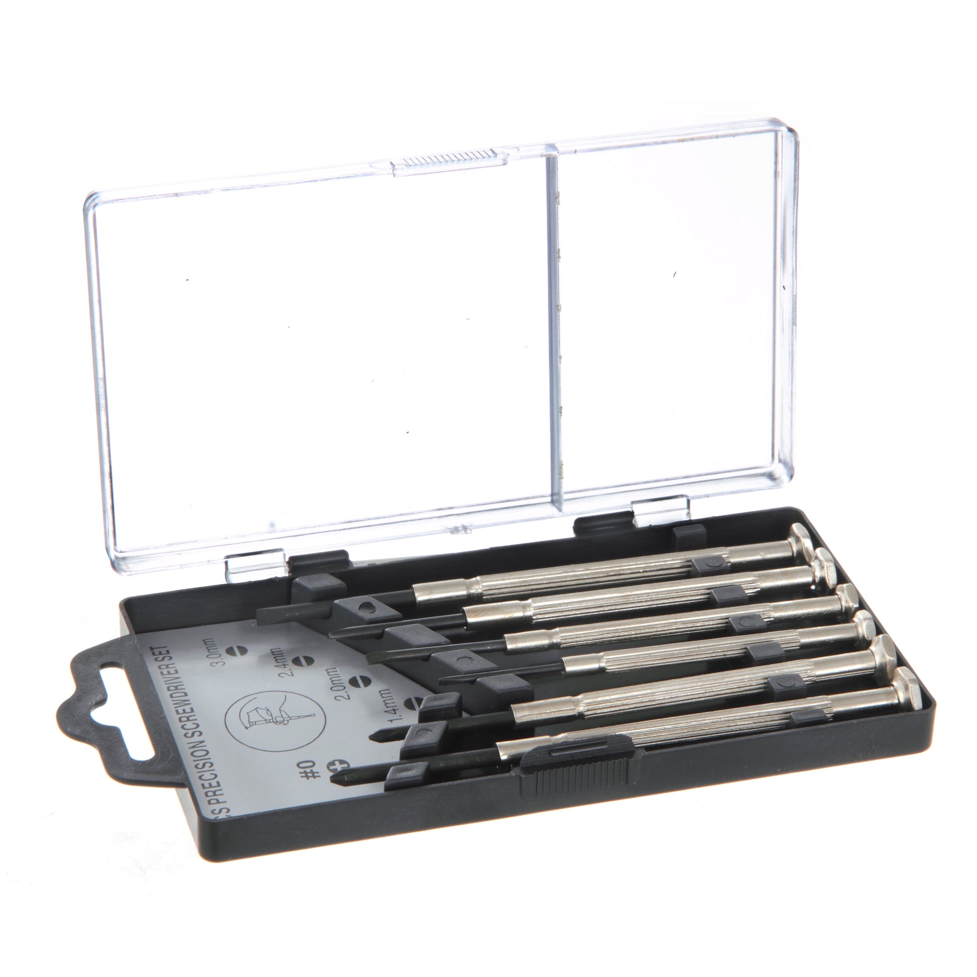 6 Piece Precision Philips and Slotted Screwdriver Set TS80037R, Steel